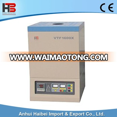 HB-CGS-VTF-1600X Crucible Melting Furnace 13"D x10"H up to 1600 C with 51 Segments Precision Controller